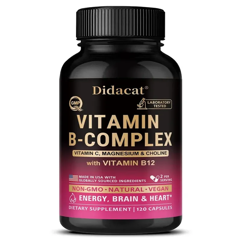 Usable Unisex Active Vitamin B Complex Highly Effective and Easily Absorbed - Immune Energy and Metabolic Supplement