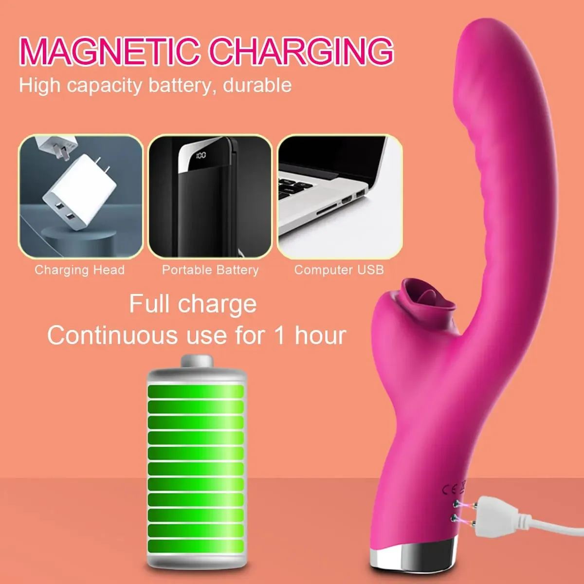 Dildo Vagina Massage Wand G-Spo Licking Clitoral Vibrator Female Sex Toy Clitoris Stimulate Tongue Vibrator Adult Women Sex Toy — image 6