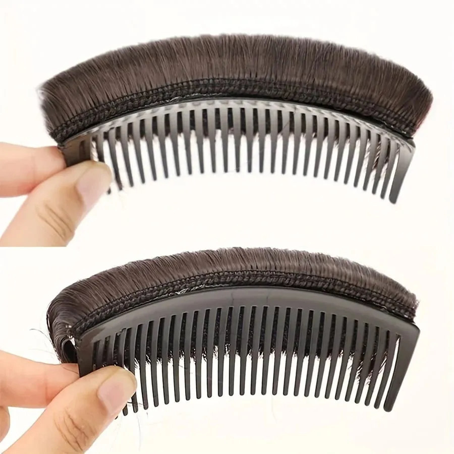 Synthetic Hair Invisible Bangs Pad High Straight Hair Up Comb False Hair Accessories Natural Hair Extension For Women Wig — image 7