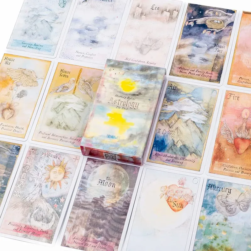 Heavenly Bodies 51Pcs Astrology Oracle Cards Deck for Fate Divination & Fortune Telling 10.4x6.1cm Board Game for Party Fun — image 6