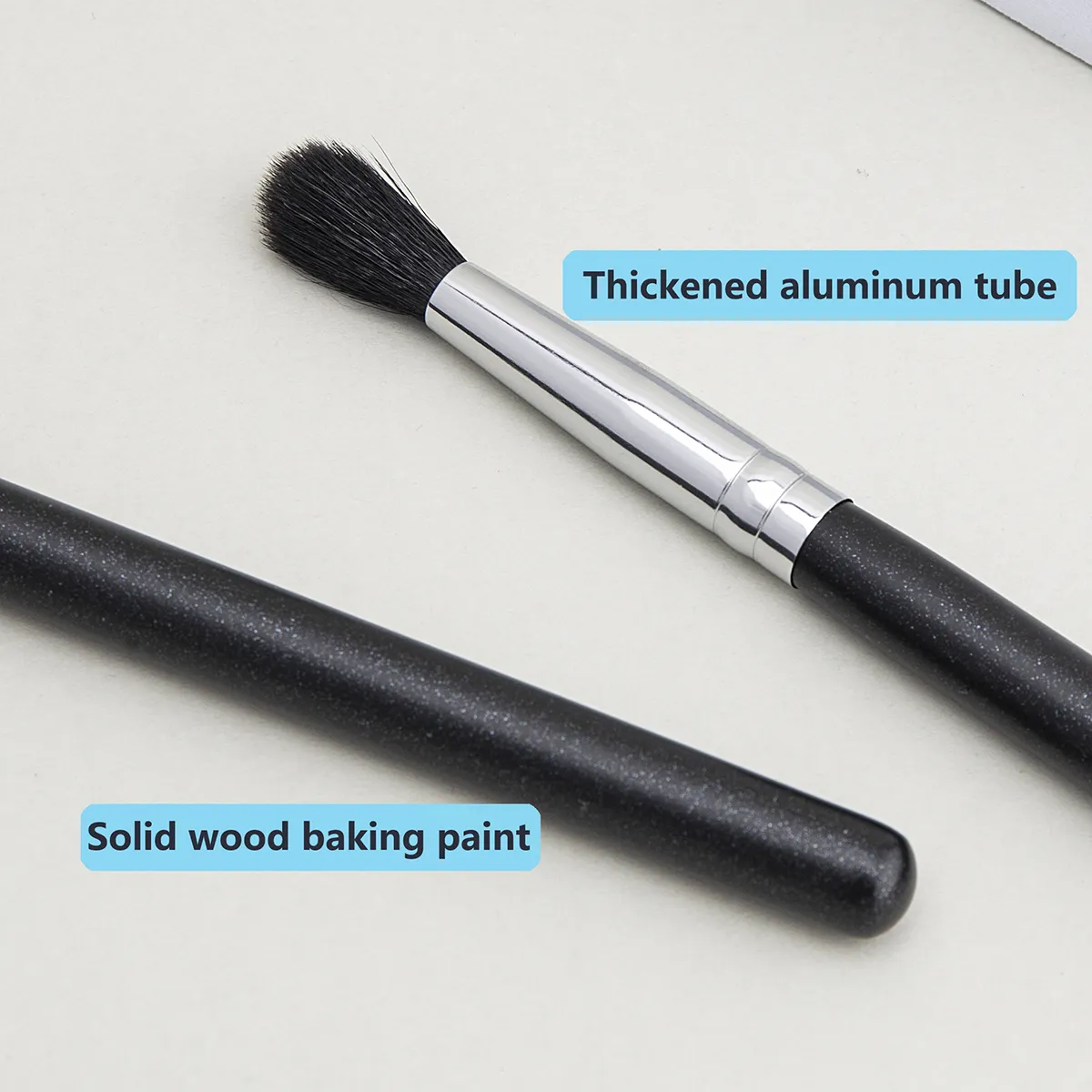 224 Crease Brush Øjenskygge Crease Blending Makeup Børster Højkvalitets Flamme Shape Gedehår Øjenskygge Crease Makeup Tool