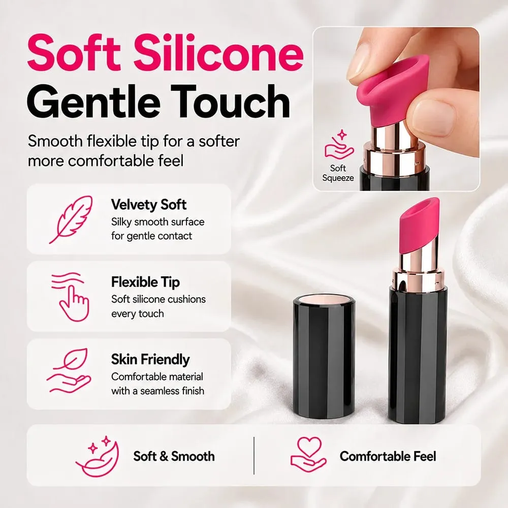 Vibrador de lápiz labial de succión de clítoris de 6 modos para mujeres, masajeador de pezones portátil silencioso, masturbador, estimulador de juguete sexual para adultos — image 3