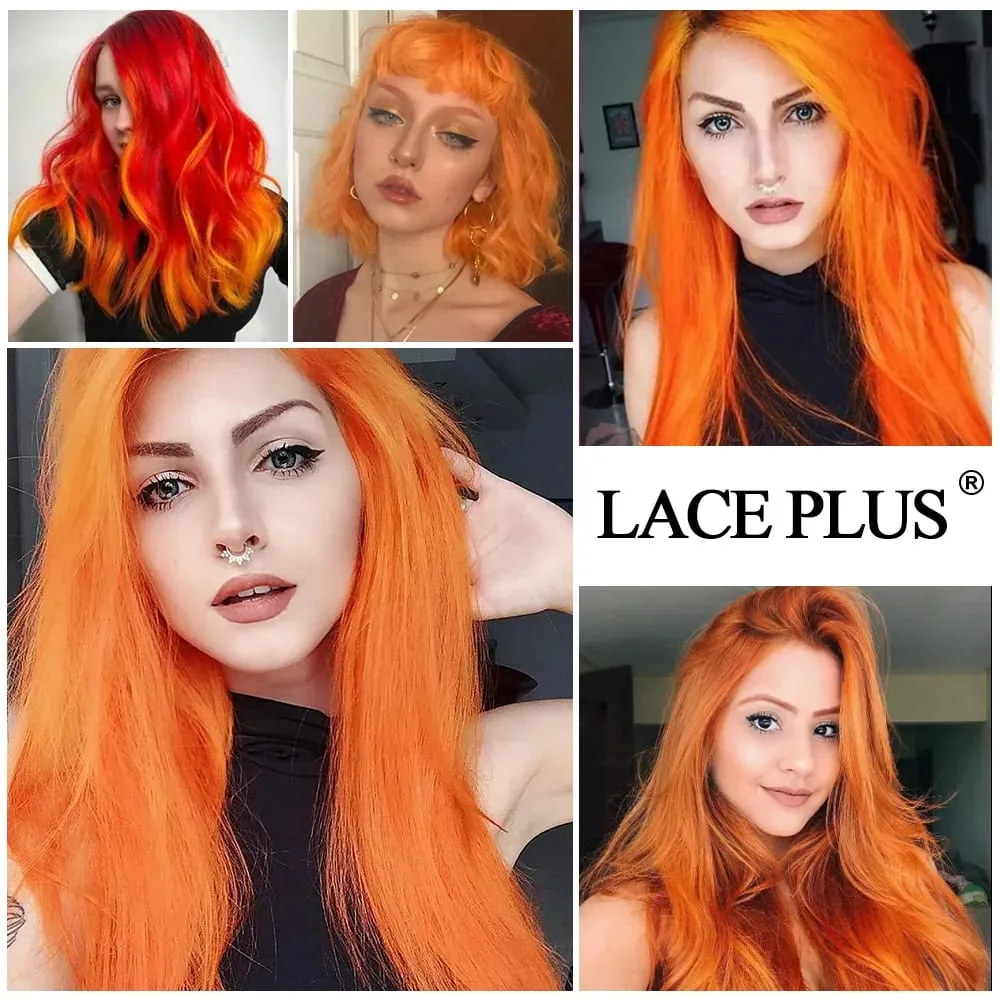 Synticthe Clip in Hair Extensions 10pcs/pack Colored Party Cosplay 22 inches for Fairy Hairpieces Long Straight Hair Extensions — image 5