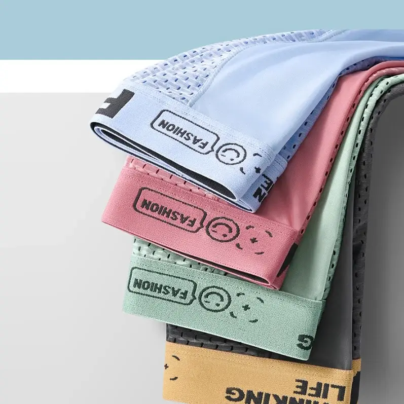 3PCS Luxury Underwear Men Underpants Thin Boxer Large Size Breathable Men's Panties Quick Drying Ice Silk Shorts Plus Underwears