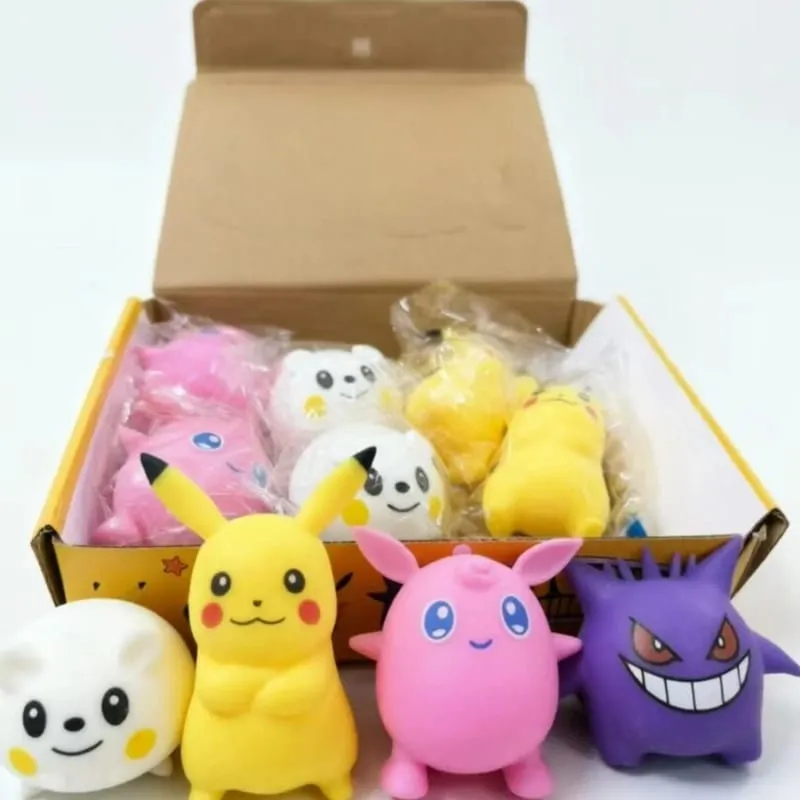 Blød Pikachu & Gengar Slow Rebound Stress Relief Legetøj Sød Kawaii Klemmedukke til Voksen — image 5