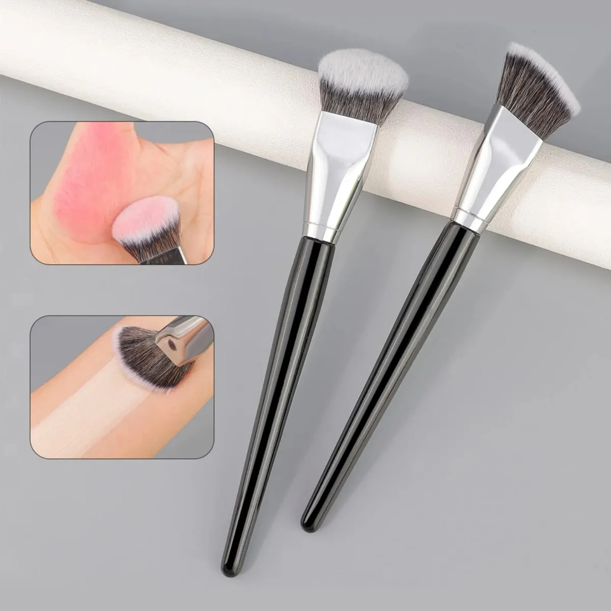 1/2pcs Soft Long Foundation Makeup Brush Suitable for Both Wet and Dry Use Delicate Makeup Tool