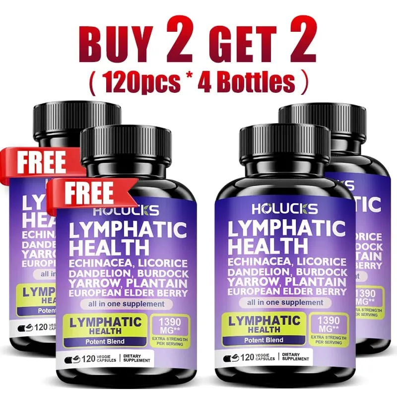 Buy 2 Get 2 Free! Pure Lymphatic Health Capsules Support Reduces Swelling Boosts Detox & Immune System Improves Circulation — image 12