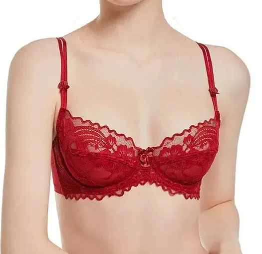 Ladies Delicate Purple Lace Push Up Underwear Set Victorian Style Soft Underwire Anti-sagging Ultra Thin Bralette Set — image 10