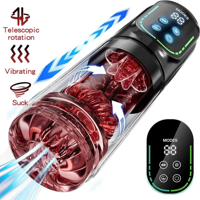 Automatic Male Masturbator Telescopic Rotation Vagina Masturbation Equipment Sex Toys for Men Goods for Adults Piston Mastubator — image 8