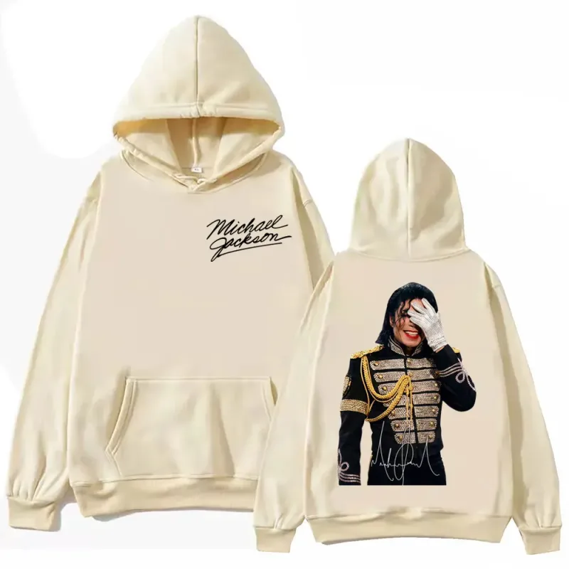 90's Classics Michael Jackson Graphic Hoodies Men Women Harajuku Rock Style Pullovers Vintage Fashion Long Sleeve Sweatshirts — image 5