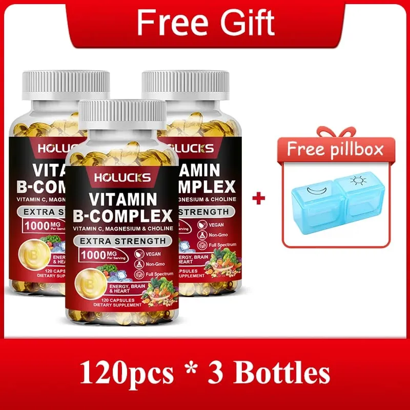 Yimiduk Premium Vitamin B Complex Capsules with Biotin & Folate Support Promotes Healthy Hair Skin & Hormone Balance Non-GMO — image 9