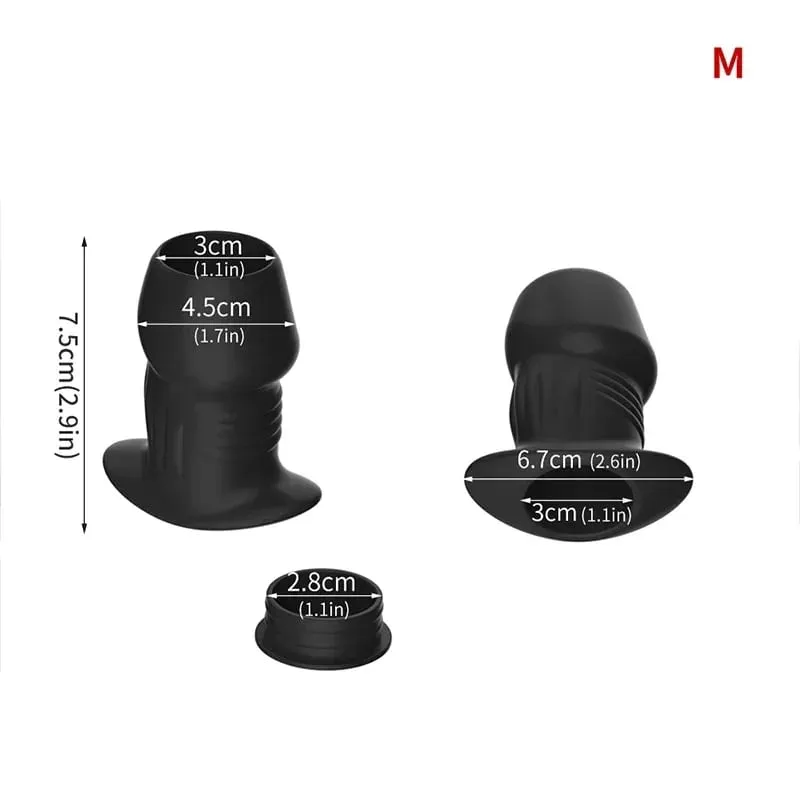 Ihålig silikon Anal Pärla Butt Plug Anus Dilator Tunnel Expansion Lavemang Prostata Massage Sexleksaker för kvinnor Män Onani