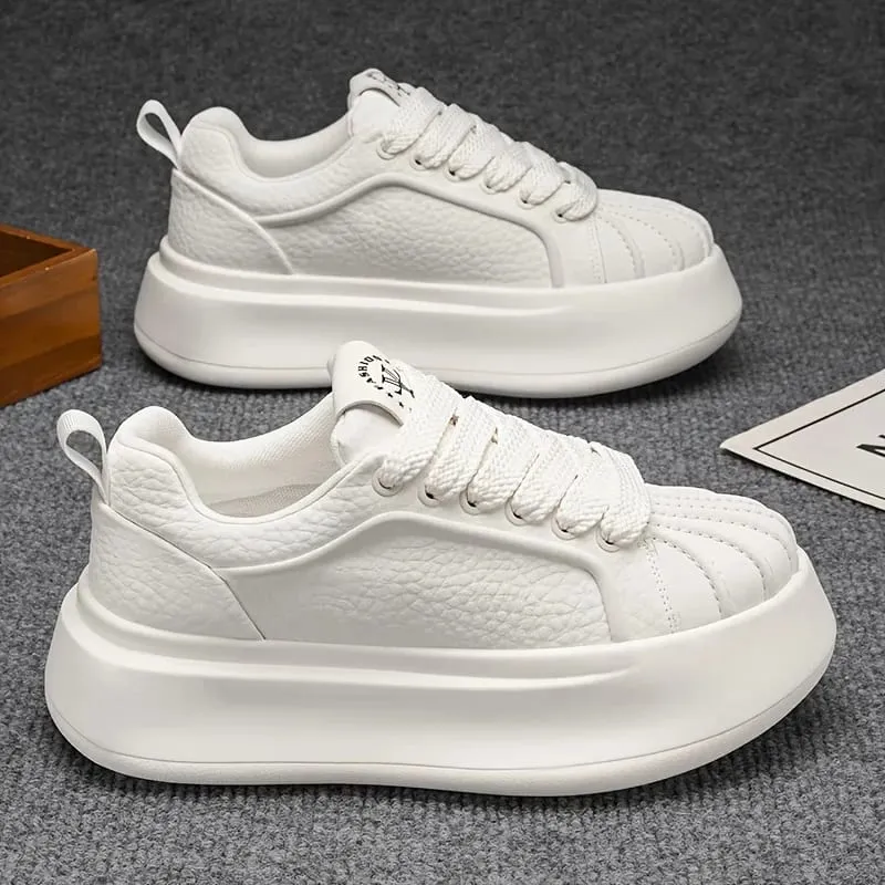 New Men'S Thick-Soled Height-Increasing Comfortable Lightweight Versatile Shoes Trendy And Minimalist Casual Sports Footwear — image 3