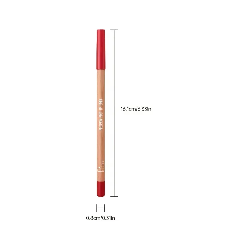 Lápis delineador labial fosco nude de longa duração à prova d'água à prova de manchas contorno preciso fórmula cremosa suave
