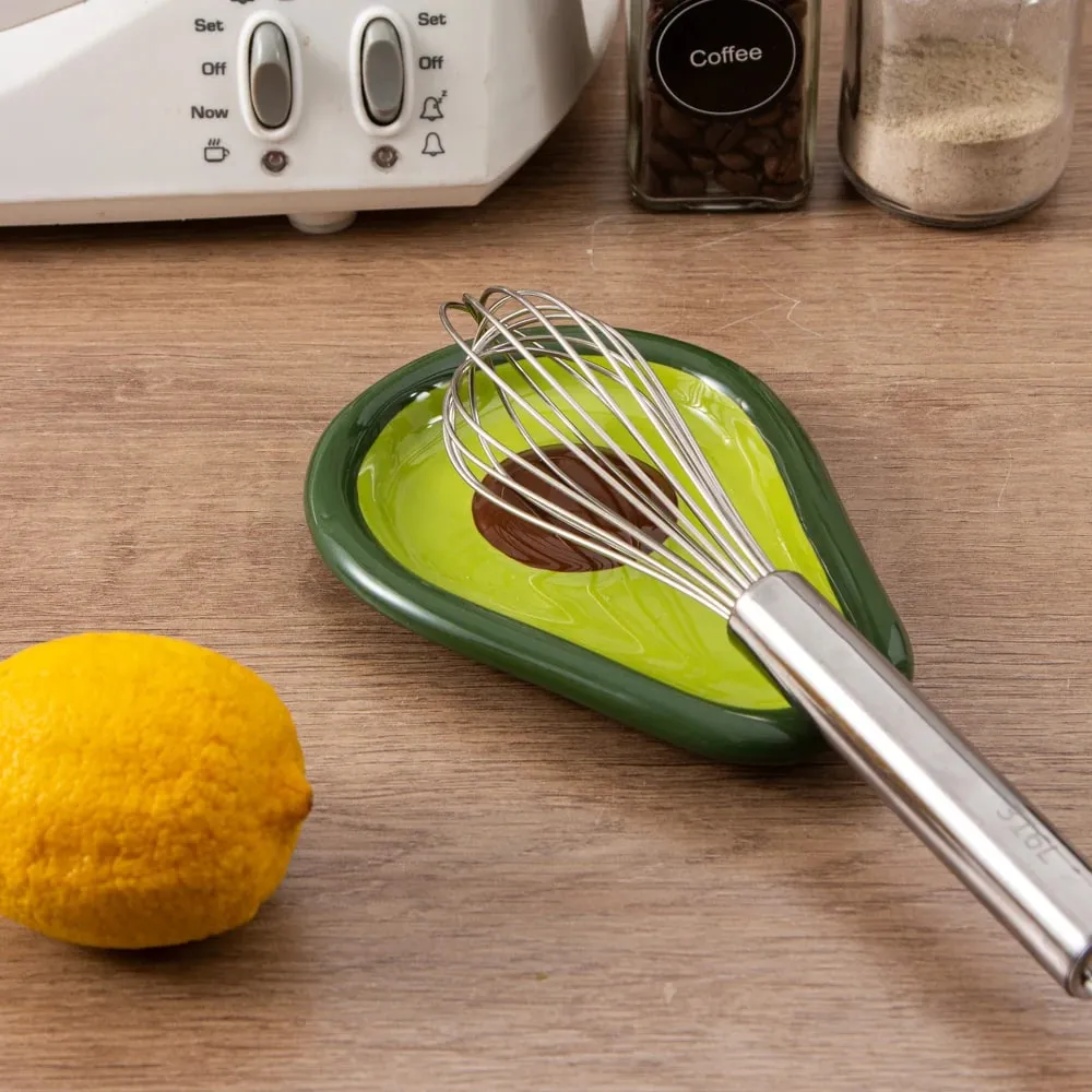 1pc ceramic spoon rest suitable for kitchen countertops used for spoons shovels spoons and egg beaters
