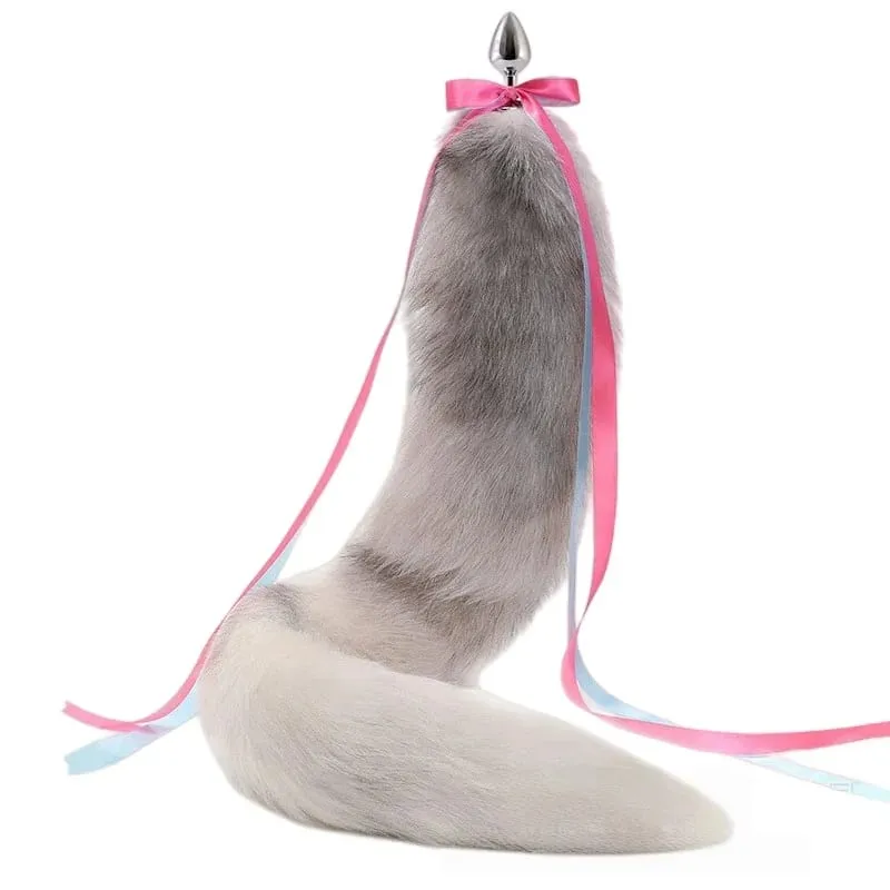 200cm Detachable Metal Butt Plug Fox Tail Cosplay Toys with Fetish Cosplay Fancy Dress Accessory for Couple BDSM Sex Flirt Prop — image 4