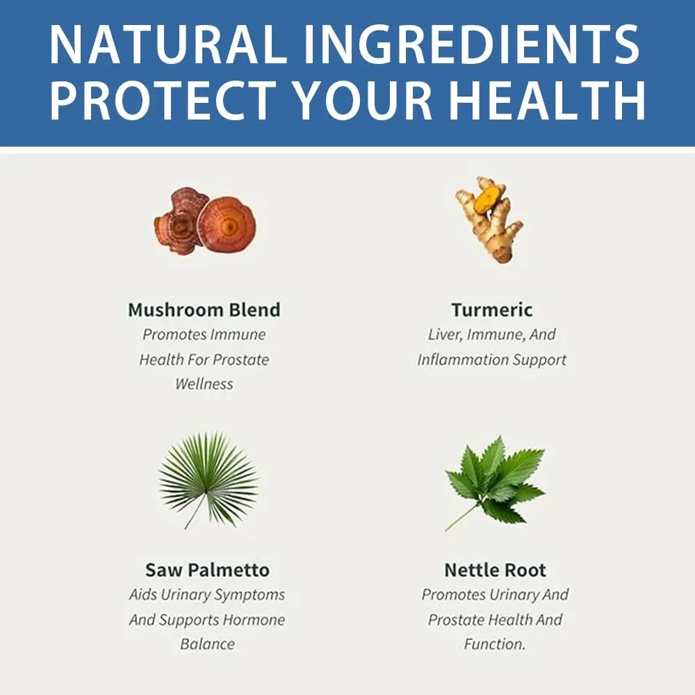 Saw Palmetto Capsules dengan Magnesium Citrate dan Zink Membantu Mengekalkan Kesihatan Saluran Kencing Lelaki dan Kesihatan Prostat — image 5