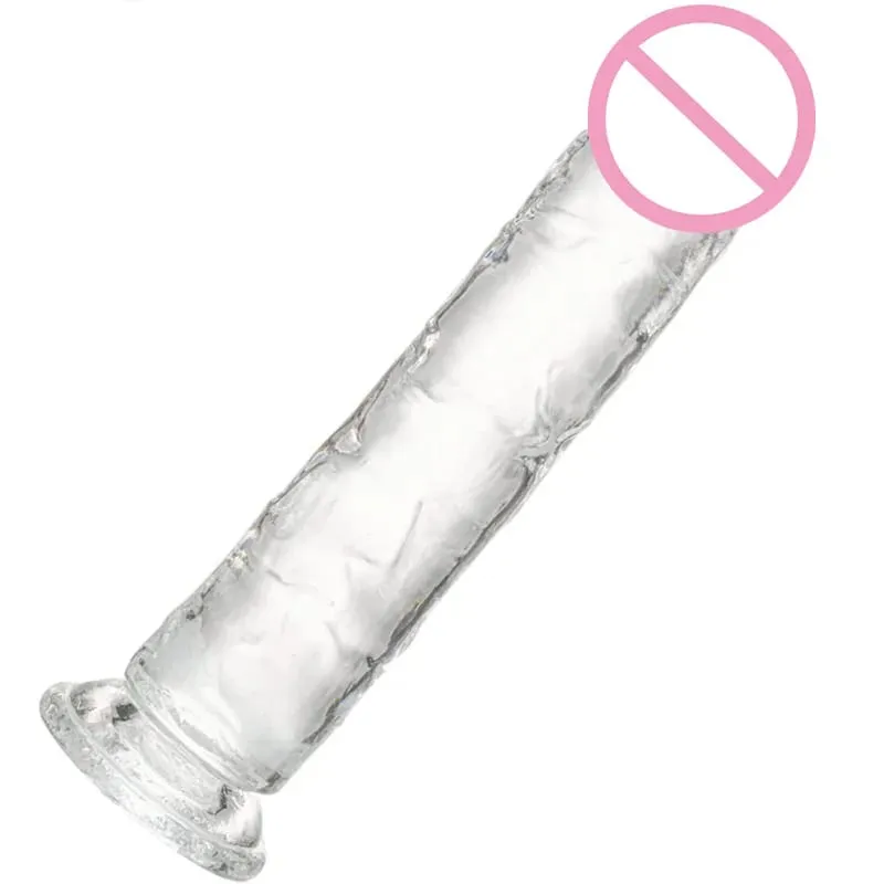 Cheap Women Big Transparent Dildo Suction Cup Erotic Anal Jelly Dick Soft Clitori Vaginal Masturbators Penis Adult Sex Toy 18+ — image 4
