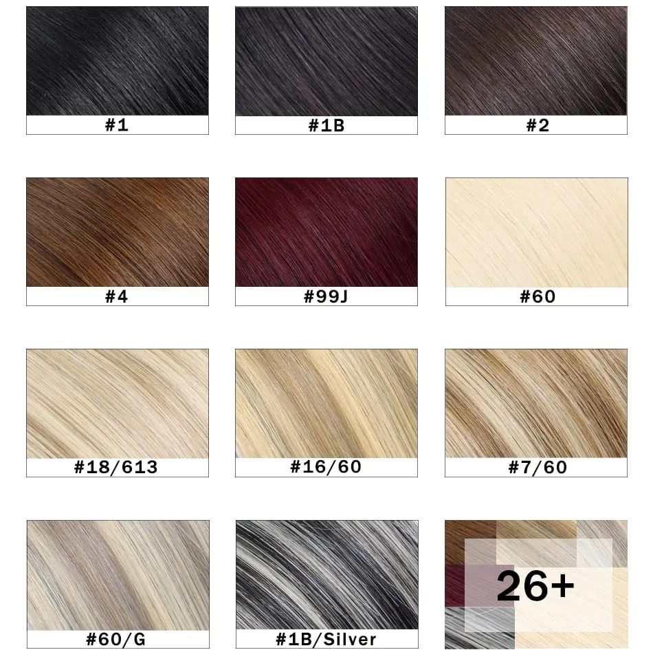 Butterfly Weft Hair Extensions Human Hair Invisible Flat PU with Hole Twin Tabs Hair Weft 12-24inch Micro link 100g — image 5