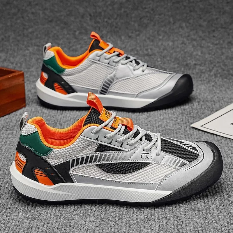 Sneakers Kasual Lelaki Selesa Bernafas Ringan Kasut Sukan Berjalan Bergaya Bergaya Tahan Pakai