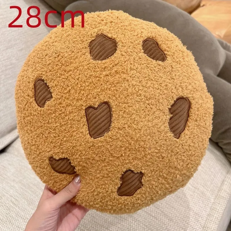 1pcs Soft Cookie Pillow Cartoon Cookies Plush Seat Cushion Food Children Children Girls Birthday Room Decoration New Year Gift