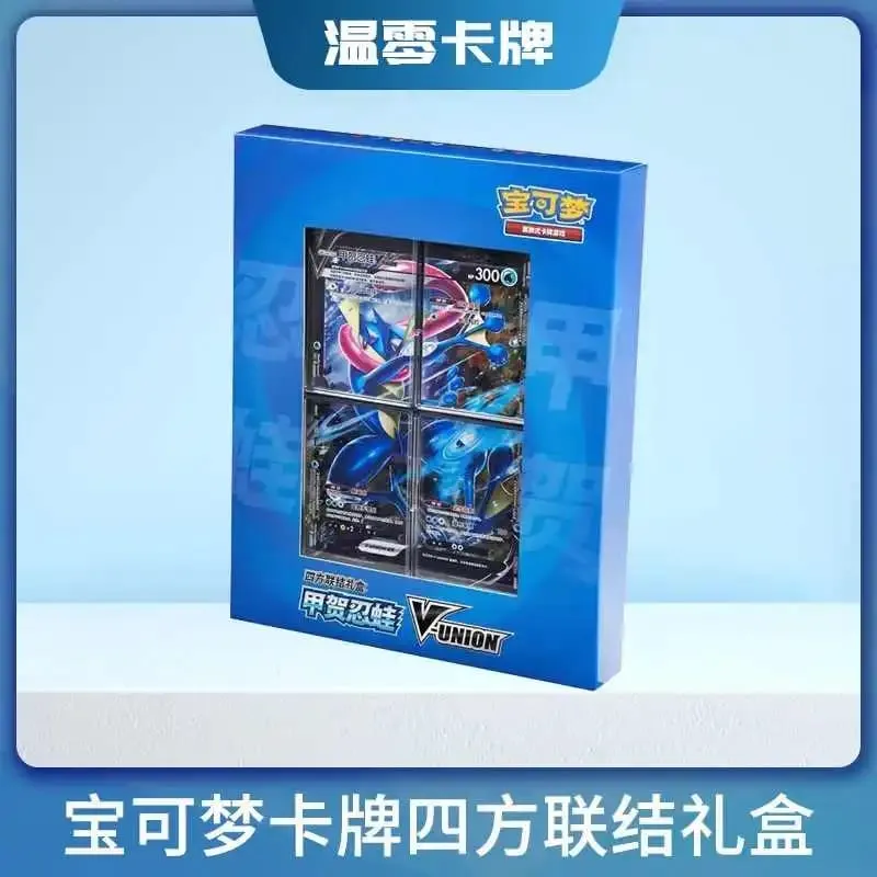 ในสต็อกของแท้ 100% Original Pokemon Ptcg Card Quartet Coupling V-Unionของขวัญกล่องPikachu Big Gather Moru Baker Mew-2 Ptcg