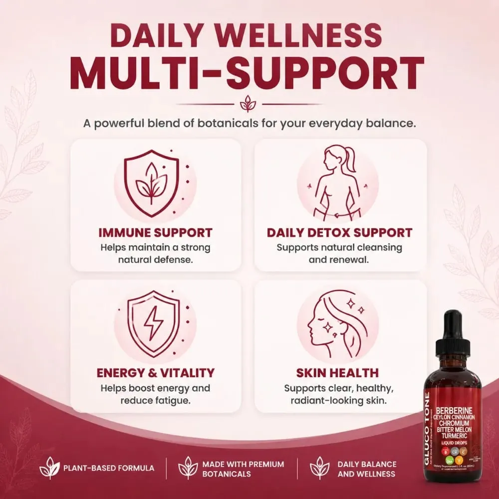 Berberine Liquid Drops with Ceylon Cinnamon Bitter Melon Chromium Gymnema for Blood Sugar Glucose Metabolism Support 60ml