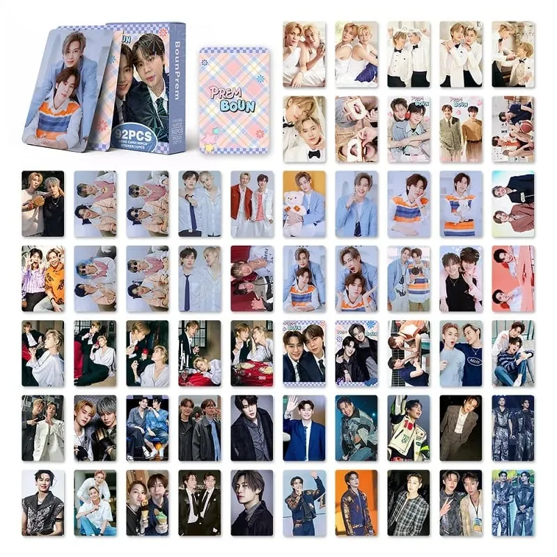 92Pcs BounPrem Thai Star CP Lomo Cards with Decorative Stickers HD Printing Photo Cards Perfect Gift for BL Drama Fans — image 3