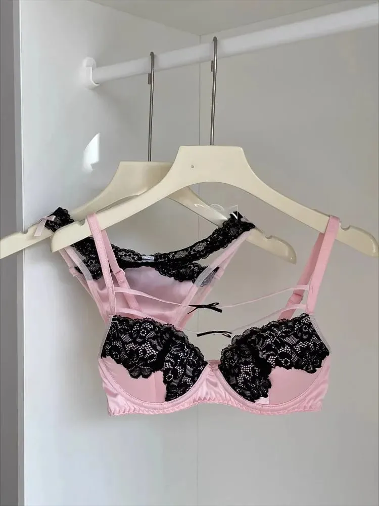 Teen Girl Push Up Bras Sexy Lace Underwire Bra for Small Bust Gathering Push Up Anti Sag Comfortable Lingerie Hot Sale — image 3