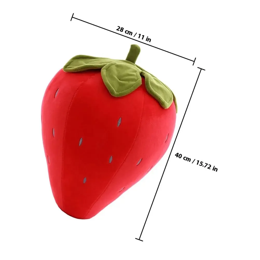 Creative Strawberry Cushion Soft Supple Throw Pillow Comfortable Fruit Decor Bedroom Sleeping Cute Pillow Fruit Cushion — image 6