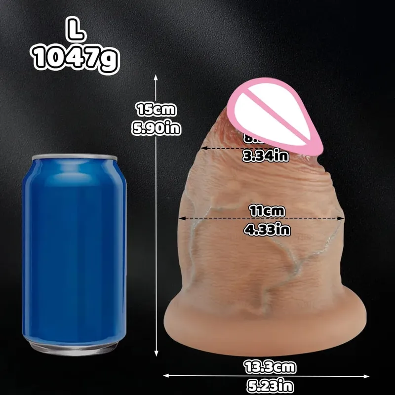5 Laki ng Silicone Dildos Butt Plug Makapal Anal Plug Makatotohanan Napakalaking Makapal na Dildo na May Suction Cup Mga Laruan para sa Mga Matanda Mga Laruan para sa Babae Lalaki — image 8