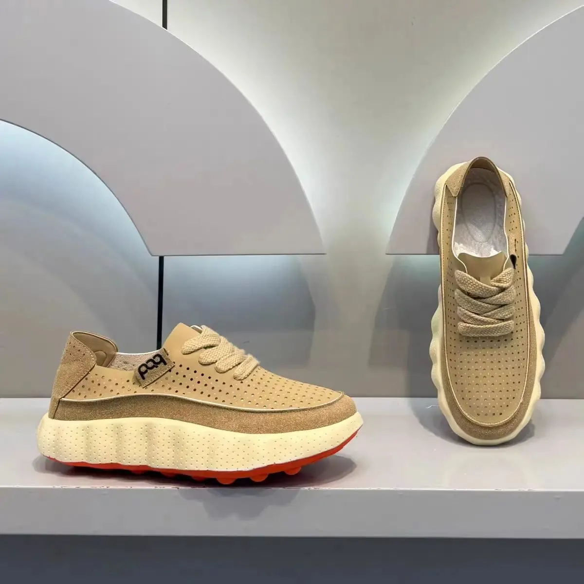 New Summer Men Sneakers Breathable Running Shoes Chunky Platform Casual Shoes Non Slip Male Outdoor Walking Jogging Footwear — image 9