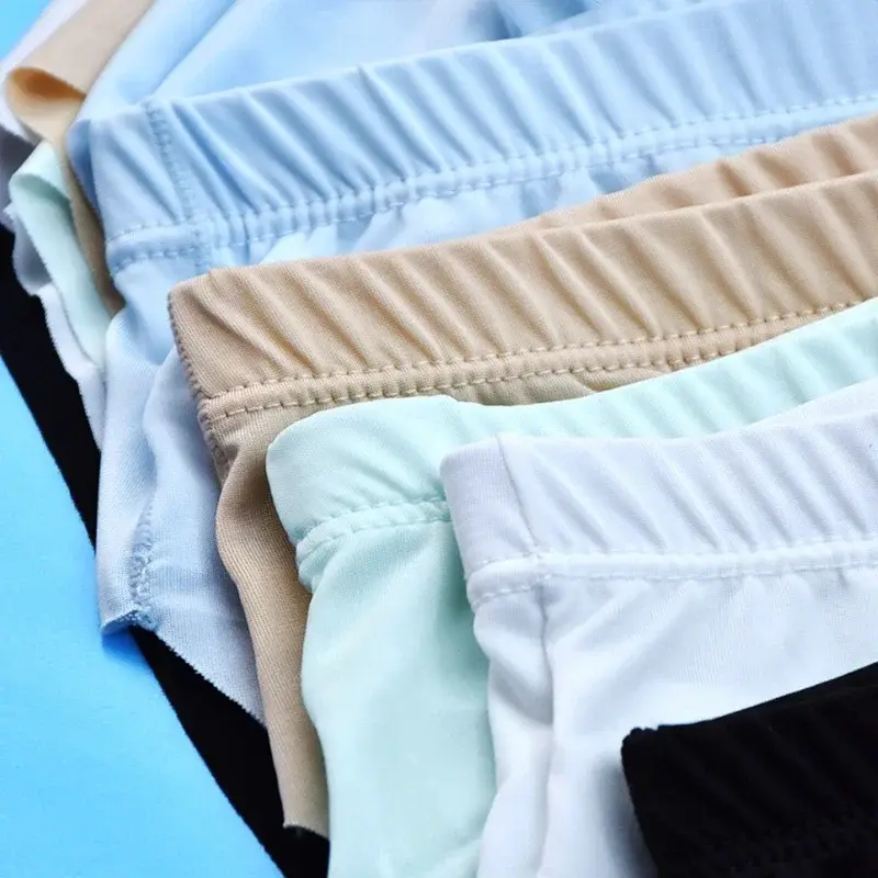 Calzoncillos 3D de seda helada para hombre, novedad de verano, ropa interior transpirable ultrafina, transparente, sin costuras, Sexy, de secado rápido, a la moda — image 3