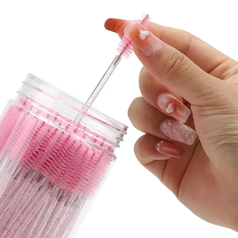 50/150PCS Disposable Eyelash Brush Mascara Wands Eyebrow Brush Makeup Applicator for Eyelash Extension Beauty Tools — image 3