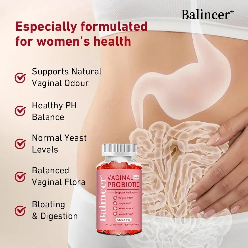 Probiotics Capsules for Women Promote Vaginal Health Yeast Balance Bloating & Digestion Immune Support Energy Boost — image 5