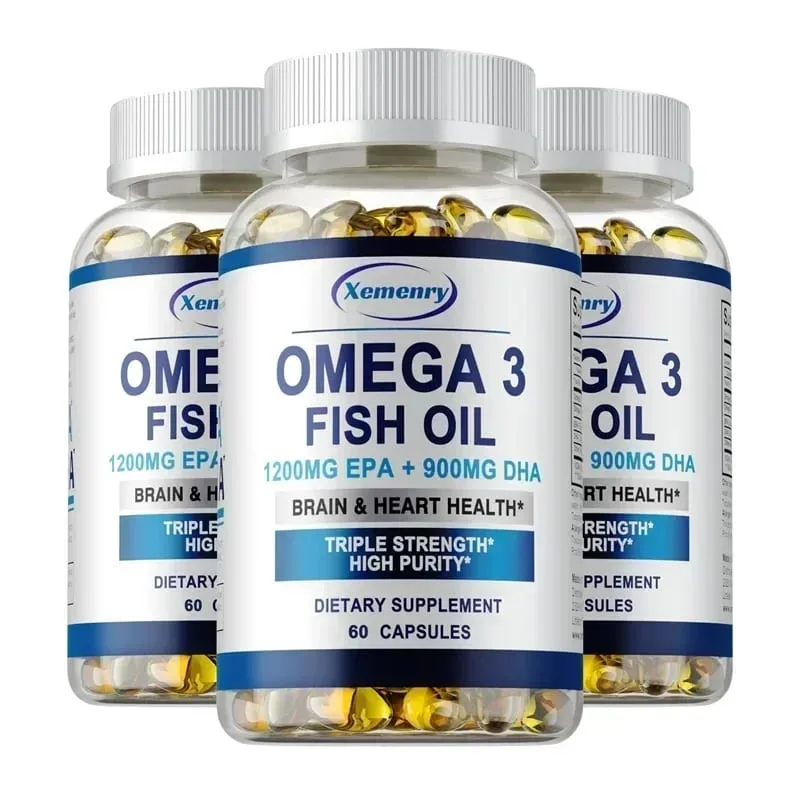 Dầu cá Omega 3 - Bổ sung DHA EPA Thúc đẩy sức khỏe năng lượng tế bào Hỗ trợ sức khỏe tim mạch & khớp Chất chống oxy hóa
