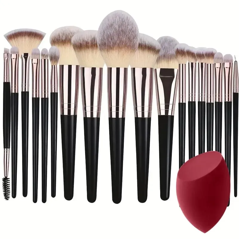 Professional 3-20PCS Makeup Brushes Set Soft Fluffy Foundation Eyeshadow Concealer Blending Kabuki Women Beauty Tool — image 20