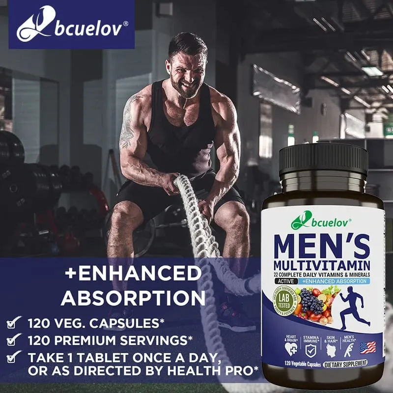 Men’s Multivitamin & Mineral Capsules High Absorption Antioxidant Supplement for Energy Immune Bone Skin & Overall Wellness — image 4