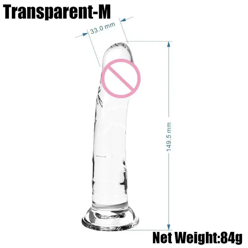 Realistic Small Silicone Jelly Dildo for Women with Suction Cup Strapon Compatible Anal Plug Adult Sex Toy for Women — image 7