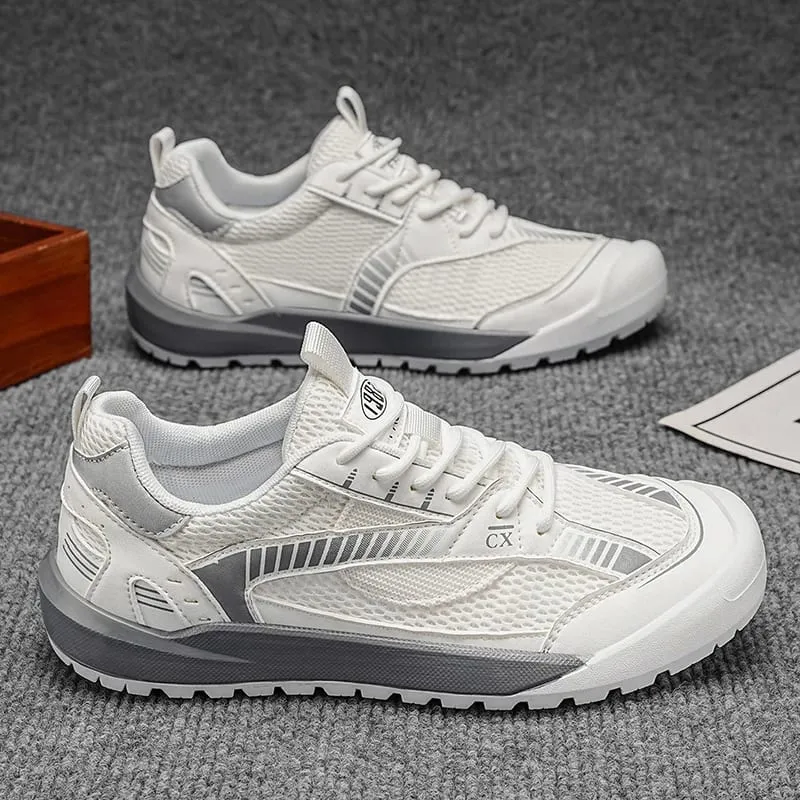 Sneakers Kasual Lelaki Selesa Bernafas Ringan Kasut Sukan Berjalan Bergaya Bergaya Tahan Pakai