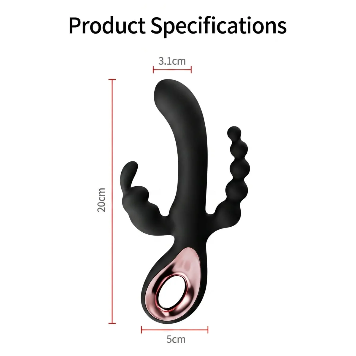G Spot Yapay Penis Tavşan Vibratör Kadınlar için 3 In1 Klitoris Stimülasyonu Silikon Su Geçirmez Kadın Vajina Anal Masaj Yetişkin Seks Oyuncak