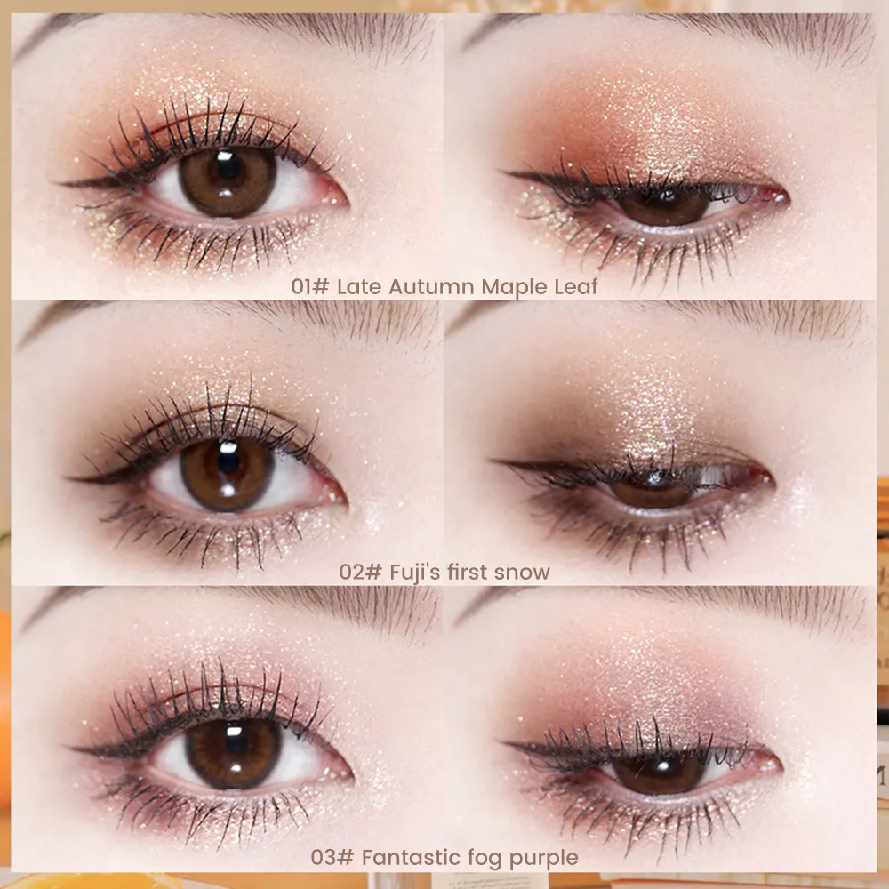 Qingcai Soft Fantasy Toast Eye Shadow Plate Pearl Eye Plate Cute Makeup Palette Women'S Cosmetics Lasting Natural