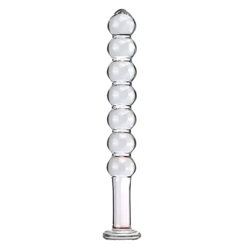 Glass Anal Plug Six styles Pulling Beads Dual Use Small Dildos Butt Plugs Masturbation Posterior Dilation Adult Sex Toys