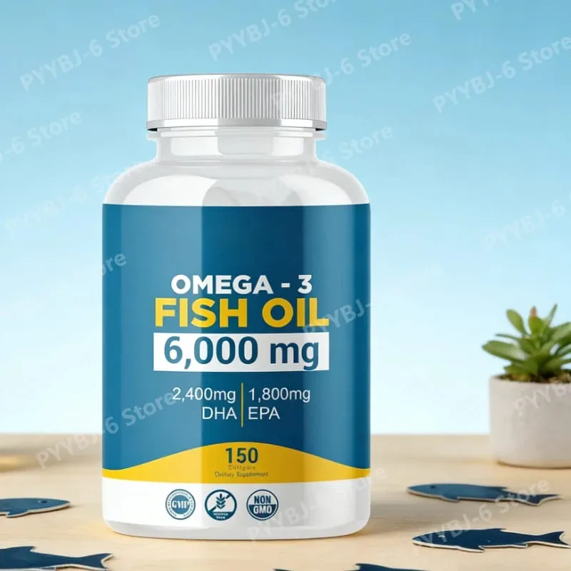 Omega 3 Fish Oil Softgels High Potency EPA DHA Daily Supplement for Adults Supports Joint Immune Health 150 Softgels Non GMO — image 1