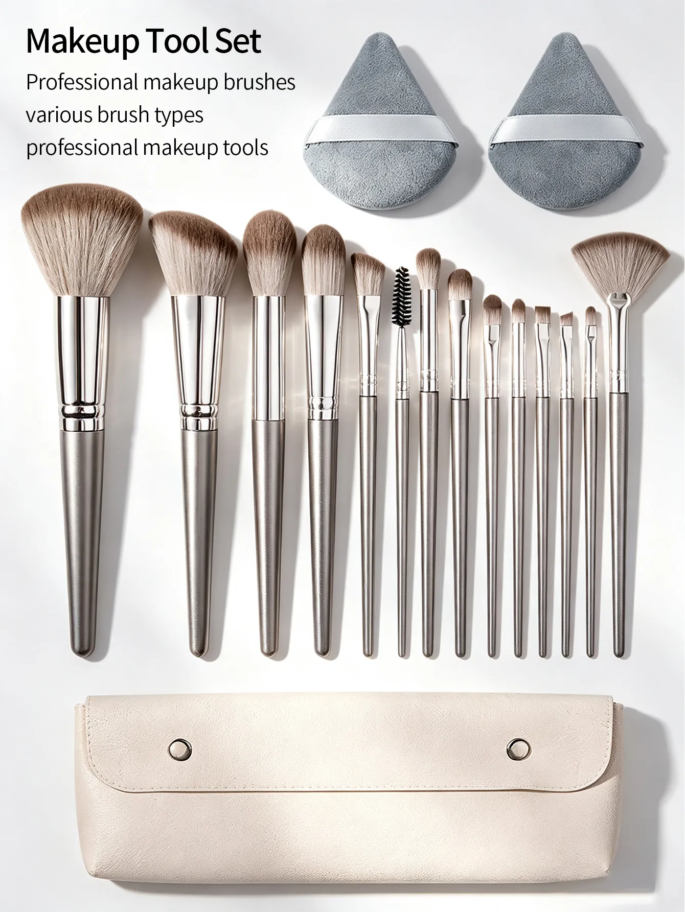 17PCS Makeup Brush Set Soft Fluffy Professional Cosmetic Foundation Powder Eyeshadow Kabuki Blending Make Up Brush Beauty Tool