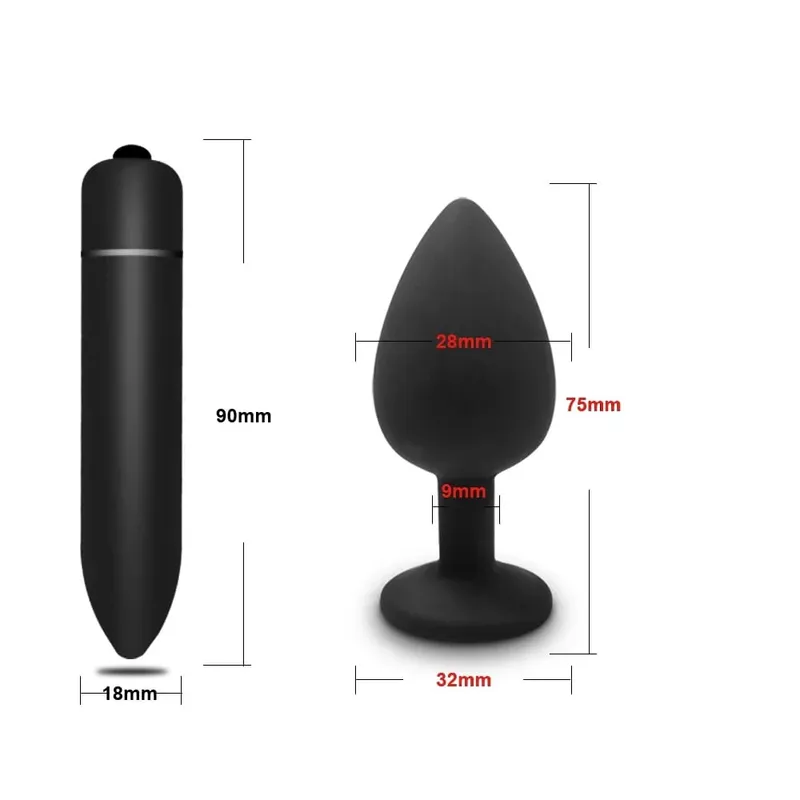 Anal Toy Soft Silicone Anal Plug Mini Bullet Vibrator Butt Plug Men Women Gay Couples Anal Prostate Stimulator Sex Toy for Adult — image 11