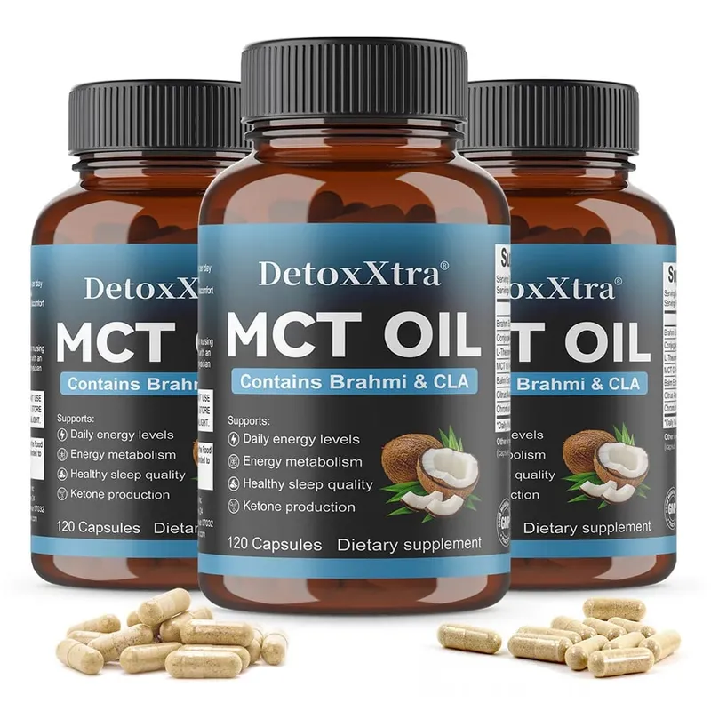 MCT Oil Capsules Natural Clean Energy & Cognitive Focus Supplement Clarity Brain & Body Gut Wellness Support Non-GMO — image 11