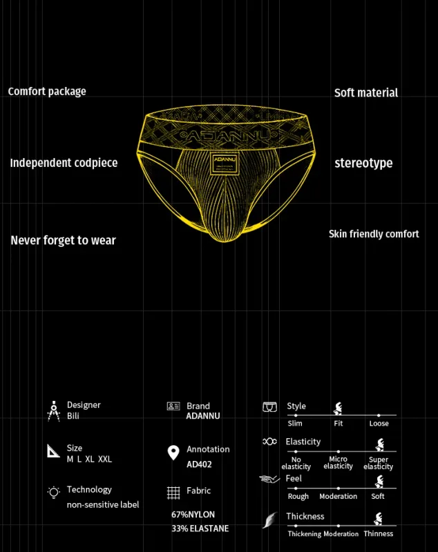 Luxury Ice Silk Men's Underwear with Gold Thread Embroidery Waistband Ultra-Thin Transparent Mesh Quick-drying Briefs for Men — image 4