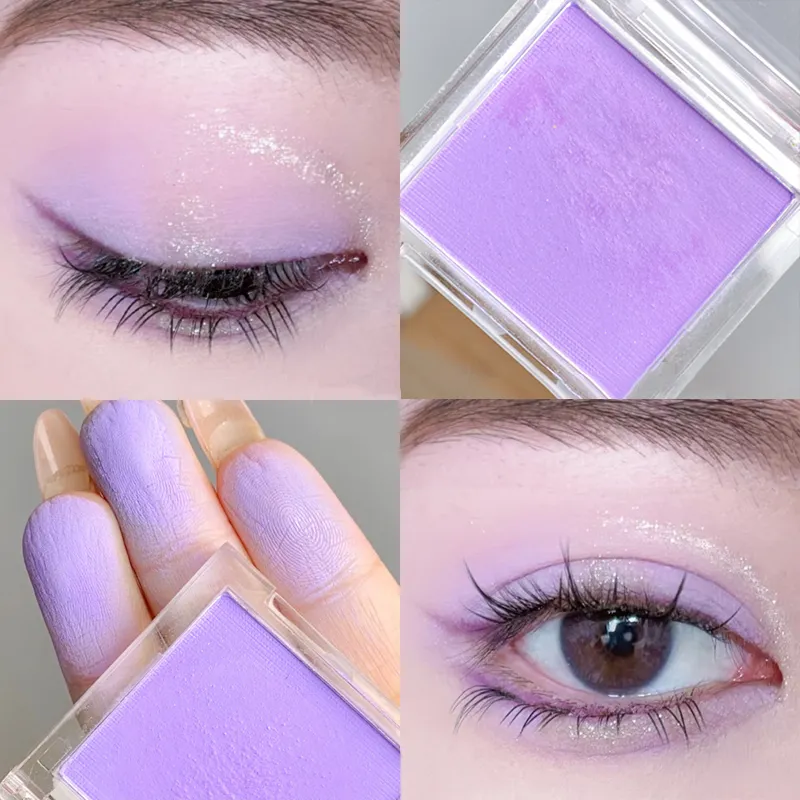 Green Mango Yellow Eyeshadow Matte High Pigment Eyeshadow Makeup Palette Soft Brightening Face Matte Velvet Eye Shadow Powder — image 3
