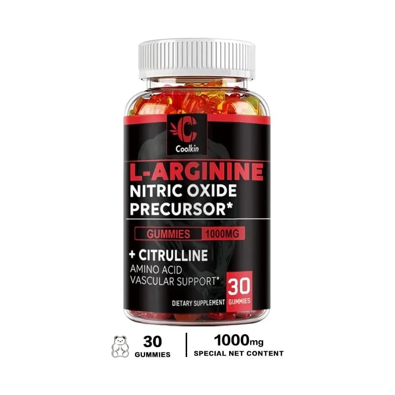 L-Arginine Supplement - for Energy Strength and Endurance Support During Exercise | Muscle Mass Non-GMO